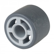 Roue Caoutchouc thermoplastique Ø25mm - Moyeu lisse économique