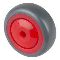 Roue Caoutchouc thermoplastique Ø50mm - Roulement à billes haute fluidité Roue Caoutchouc thermoplastique Ø50mm - Roulement à billes haute fluidité