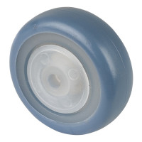Roue Caoutchouc thermoplastique Ø50mm - Roulement à billes haute fluidité Roue Caoutchouc thermoplastique Ø50mm - Roulement à billes haute fluidité