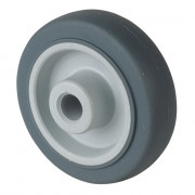 Roue Caoutchouc thermoplastique Ø80mm - Moyeu lisse économique