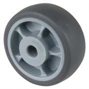 Roue Caoutchouc thermoplastique Ø80mm - Moyeu lisse économique