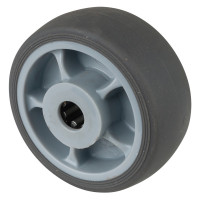Roue Caoutchouc thermoplastique Ø80mm - Roulement à rouleaux robuste