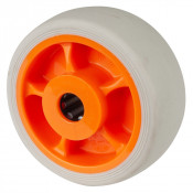 Roue Caoutchouc thermoplastique Ø80mm - Roulement à rouleaux robuste
