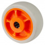 Roue Caoutchouc thermoplastique Ø80mm - Roulement à rouleaux robuste