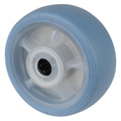 Roue Caoutchouc thermoplastique Ø80mm - Roulement à rouleaux robuste
