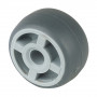 Roue Caoutchouc thermoplastique Ø25mm - Moyeu lisse économique