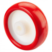 Roue Polyuréthane Ø100mm - 140kg - Moyeu lisse haute résistance