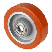 Roue Polyuréthane Ø100mm - 200kg - Roulement à billes haute fluidité