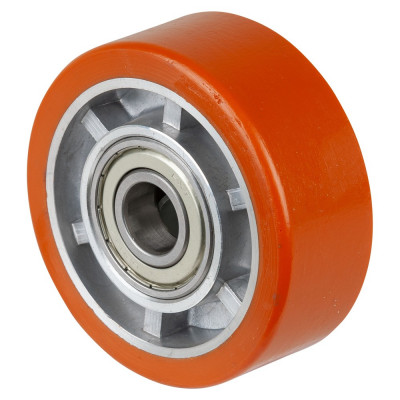 Roue Polyuréthane Ø100mm - 200kg - Roulement à billes haute fluidité
