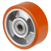 Roue Polyuréthane Ø100mm - 280kg - Roulement à billes haute fluidité