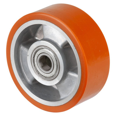 Roue Polyuréthane Ø100mm - 280kg - Roulement à billes haute fluidité