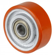 Roue Polyuréthane Ø100mm - 295kg - Roulement à billes haute fluidité