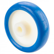Roue Polyuréthane Ø125mm - 150kg - Moyeu lisse haute résistance