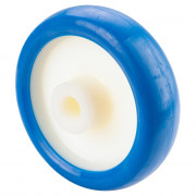 Roue Polyuréthane Ø125mm - 150kg - Moyeu lisse haute résistance