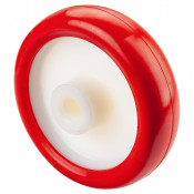 Roue Polyuréthane Ø125mm - 180kg - Moyeu lisse haute résistance