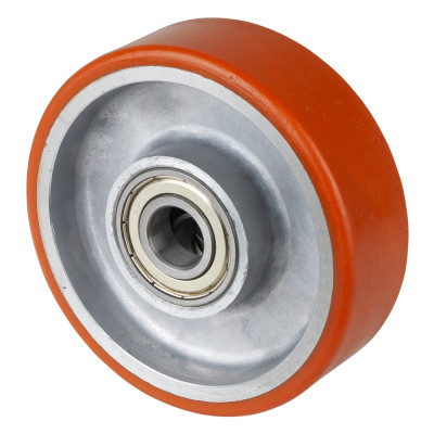 Roue Polyuréthane Ø125mm - 300kg - Roulement à billes haute fluidité