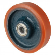 Roue Polyuréthane Ø125mm - 300kg - Roulement à billes haute fluidité