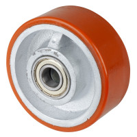 Roue Polyuréthane Ø125mm - 550kg - Roulement à billes haute fluidité