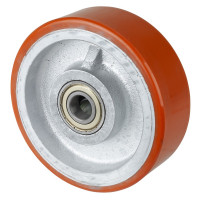 Roue Polyuréthane Ø150mm - 700kg - Roulement à billes haute fluidité Roue Polyuréthane Ø150mm - 700kg - Roulement à billes haute fluidité