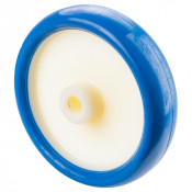 Roue Polyuréthane Ø200mm - 300kg - Moyeu lisse haute résistance