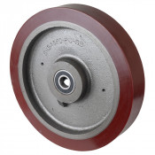 Roue Polyuréthane Ø400mm - 2500kg - Roulement à billes haute fluidité
