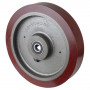 Roue Polyuréthane Ø400mm - 2500kg - Roulement à billes haute fluidité