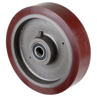 Roue Polyuréthane Ø400mm - 3500kg - Roulement à billes haute fluidité