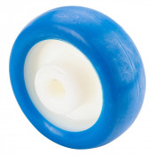 Roue Polyuréthane Ø80mm - 70kg - Moyeu lisse haute résistance