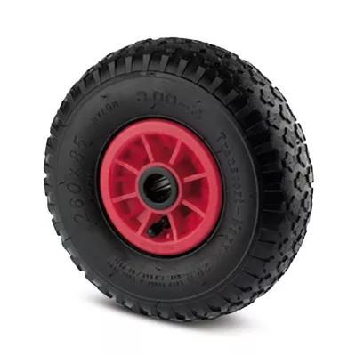 Roue Gonflable Diamètre 260 mm – Roulement Rouleau – Alésage axe 20 ou 25 mm – 150 kg