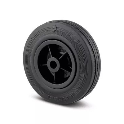 Roue Caoutchouc Noir Diamètre 80 à 125 mm – Manutention simple – Charge 70 à 205  kg
