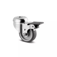 Roulette Inox Frein Caout Gris D50 – Immobilisation sûre – 50 kg – Tente