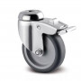Roulette Inox Frein Caout Gris D75 – Stabilité renforcée – 60 kg – Tente