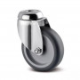 Roulette Inox Pivotante Caout Gris D75 – Rotation fluide – 60 kg – Tente