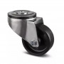 Roulette Pivotante Polypropylène Noir à Œil – Diamètre 80 à 100 mm – Charge 70 kg