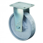 Roulette Fixe Charge Lourde Fonte - Ø100mm - 300kg