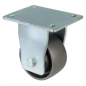 Roulette Fixe Charge Lourde Fonte - Ø100mm - 450kg