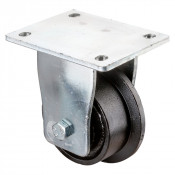 Roulette Fixe Charge Lourde Fonte - Ø100mm - 800kg
