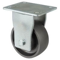 Roulette Fixe Charge Lourde Fonte - Ø125mm - 550kg