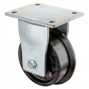 Roulette Fixe Charge Lourde Fonte - Ø125mm - 900kg
