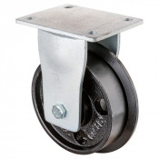 Roulette Fixe Charge Lourde Fonte - Ø150mm - 1000kg