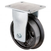 Roulette Fixe Charge Lourde Fonte - Ø150mm - 1000kg