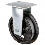 Roulette Fixe Charge Lourde Fonte - Ø180mm - 1200kg