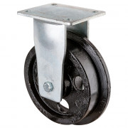 Roulette Fixe Charge Lourde Fonte - Ø180mm - 1200kg