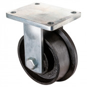 Roulette Fixe Charge Lourde Fonte - Ø200mm - 3000kg