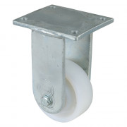 Roulette Fixe Charge Lourde Plastique - Ø80mm - 150kg