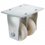 Roulette Fixe Charge Lourde Polyamide - Ø100mm - 900kg