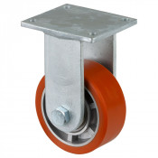 Roulette Fixe Charge Lourde Polyuréthane - Ø100mm - 200kg