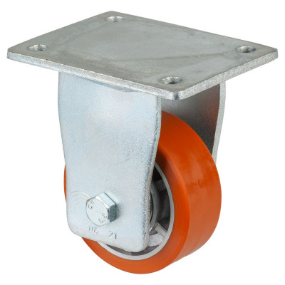 Roulette Fixe Charge Lourde Polyuréthane - Ø100mm - 200kg