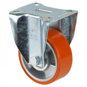 Roulette Fixe Charge Lourde Polyuréthane - Ø100mm - 280kg
