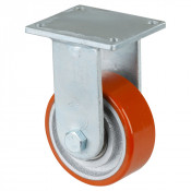 Roulette Fixe Charge Lourde Polyuréthane - Ø100mm - 295kg